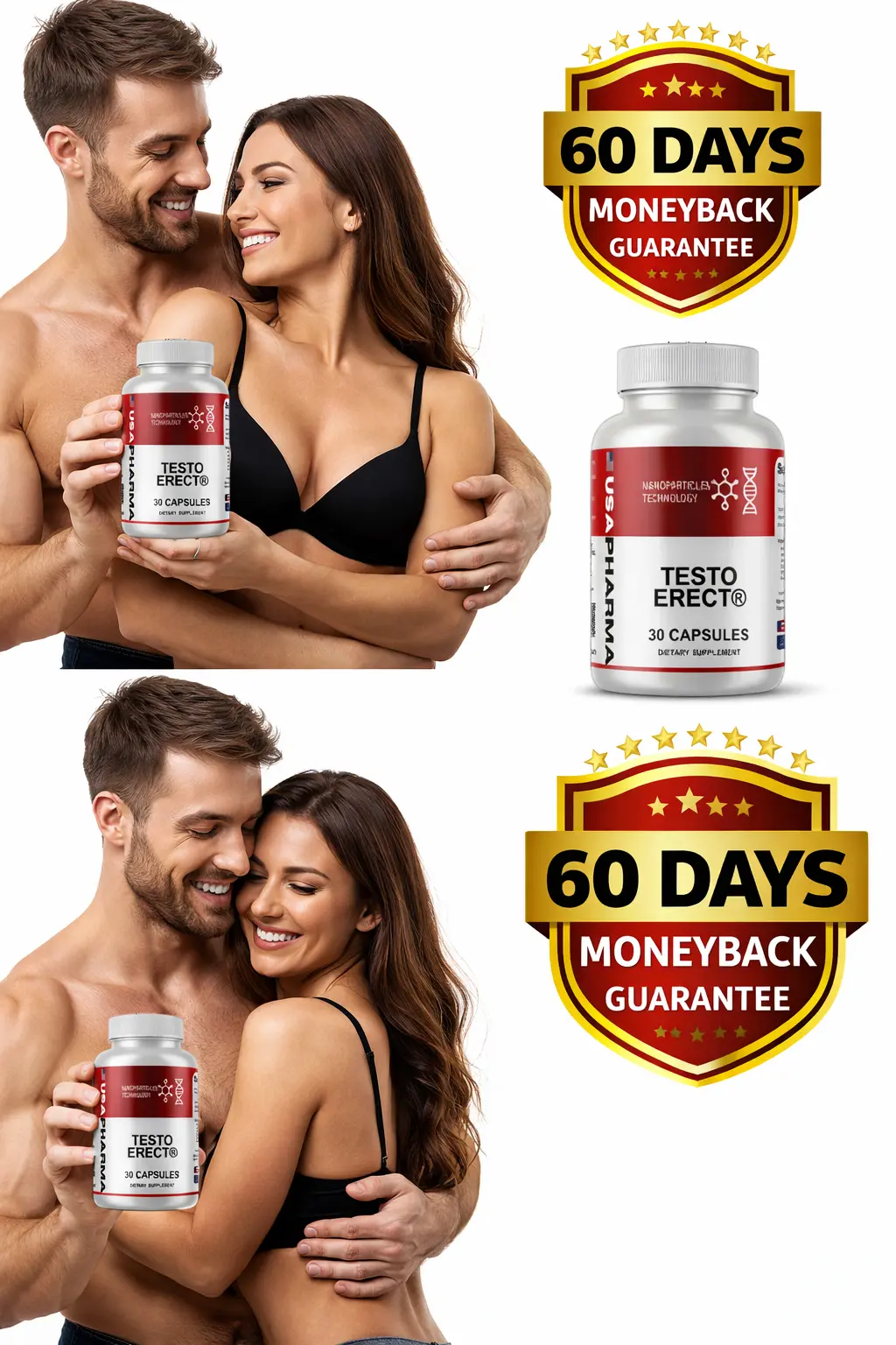 TestoErect daily male vitality support capsule
